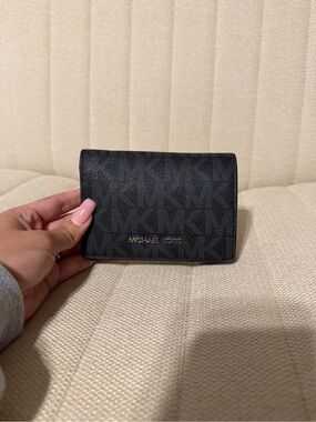Michael Kors Black Logo Bifold Card Holder